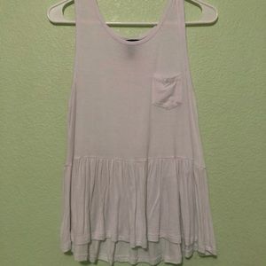 Flowy white tank top